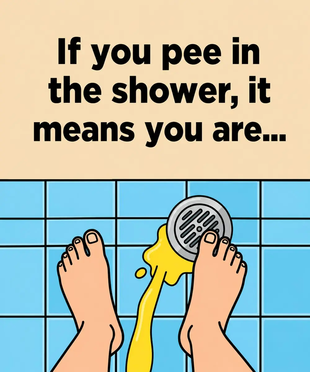 If you urinate in the shower, here's what happens...
