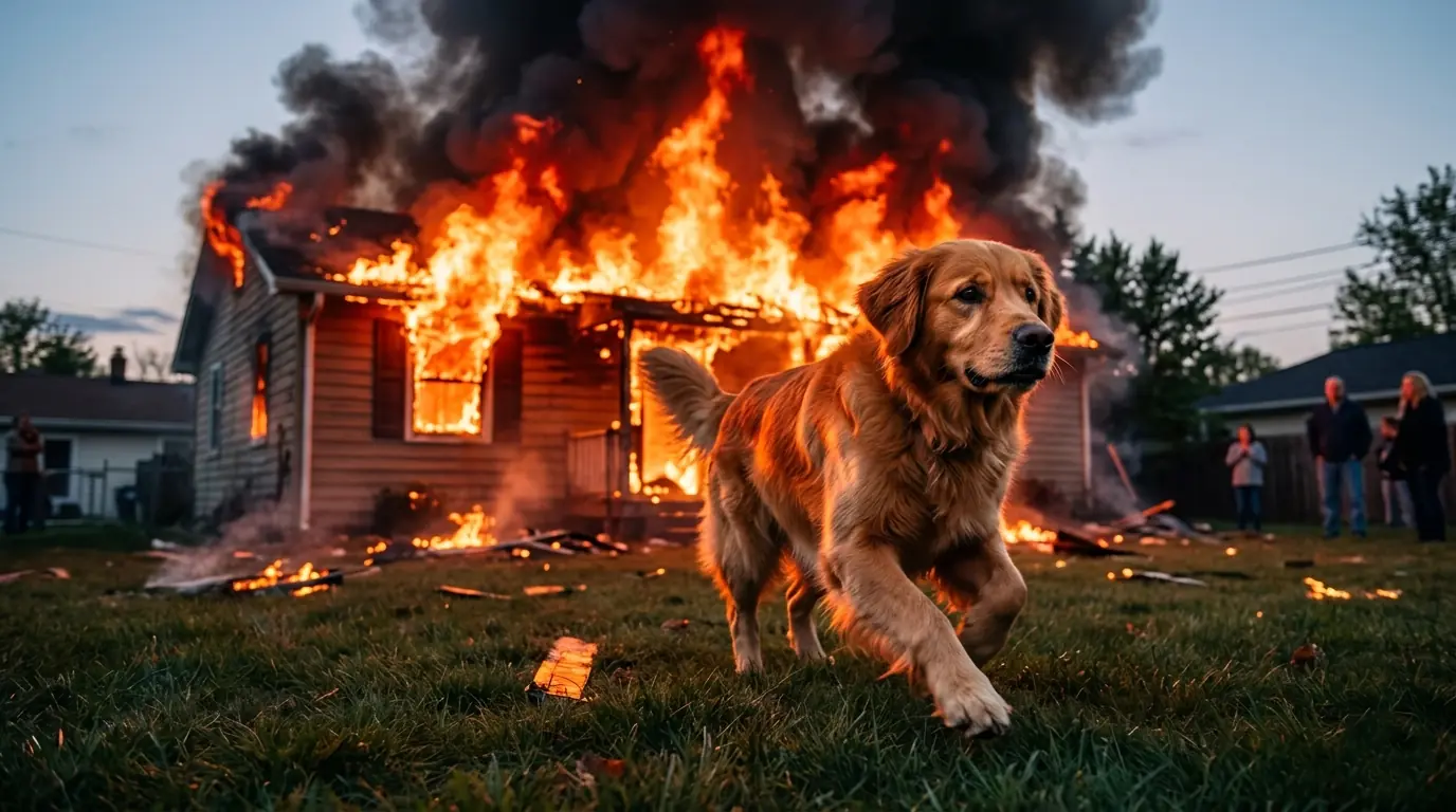 One Burned Paw Print on the Driveway Told the Whole Story