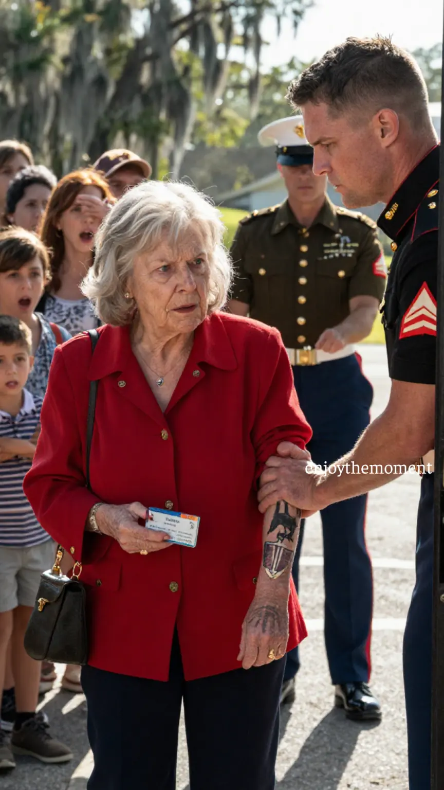 She Thought She Was Just There to Watch Her Grandson Graduate – She Never Expected the Marines to Salute Her