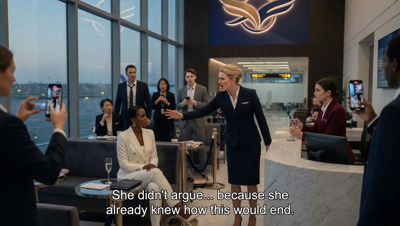 A FLIGHT ATTENDANT CALLED A BLACK WOMAN AN “APE” IN HER OWN AIRPORT LOUNGE — THEN THE ROOM LEARNED WHO SHE REALLY WAS