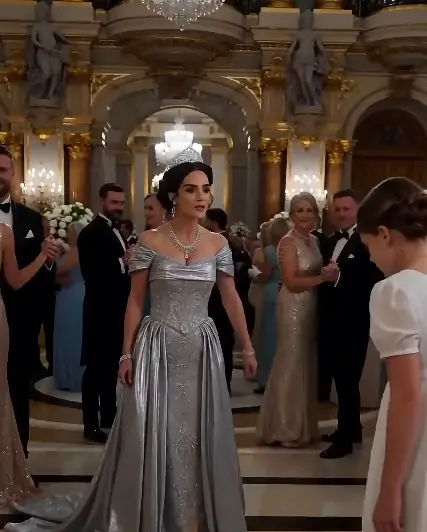 The ballroom stood frozen.