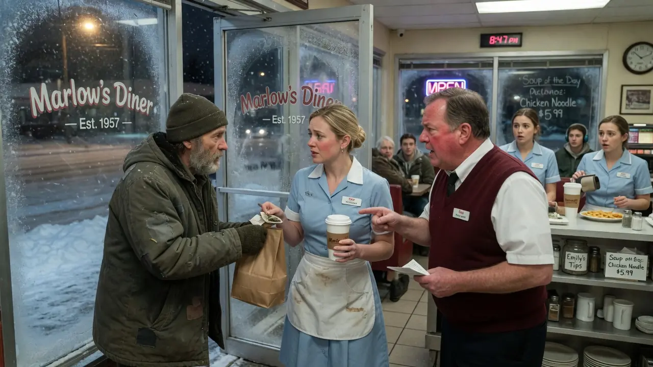 Waitress Paid For A Homeless Man’s Meal — Then The Man Returned When She Had Nothing Left