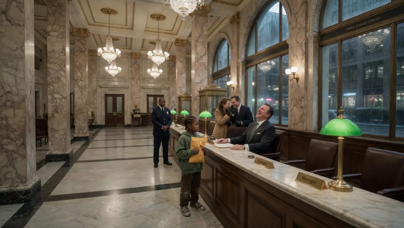 A BANK MANAGER HUMILIATED A LITTLE BLACK BOY — THEN THE INVESTOR WALKED THROUGH THE DOORS