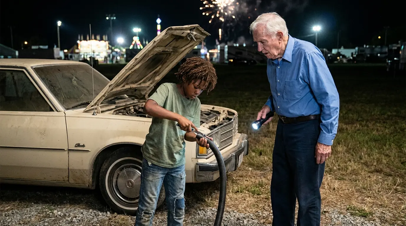A Boy Fixed An Old Man’s Car Beside A County Fair — The Next Year, He Saw A Ribbon With His Name