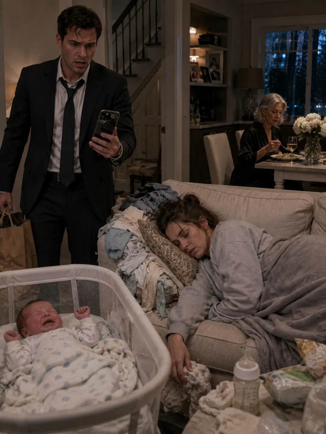 The Husband Came Home Early and Found His Newborn Son