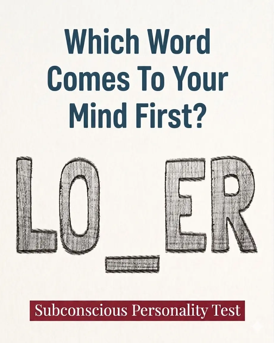 What the Word You See First Might Say About Your Mind