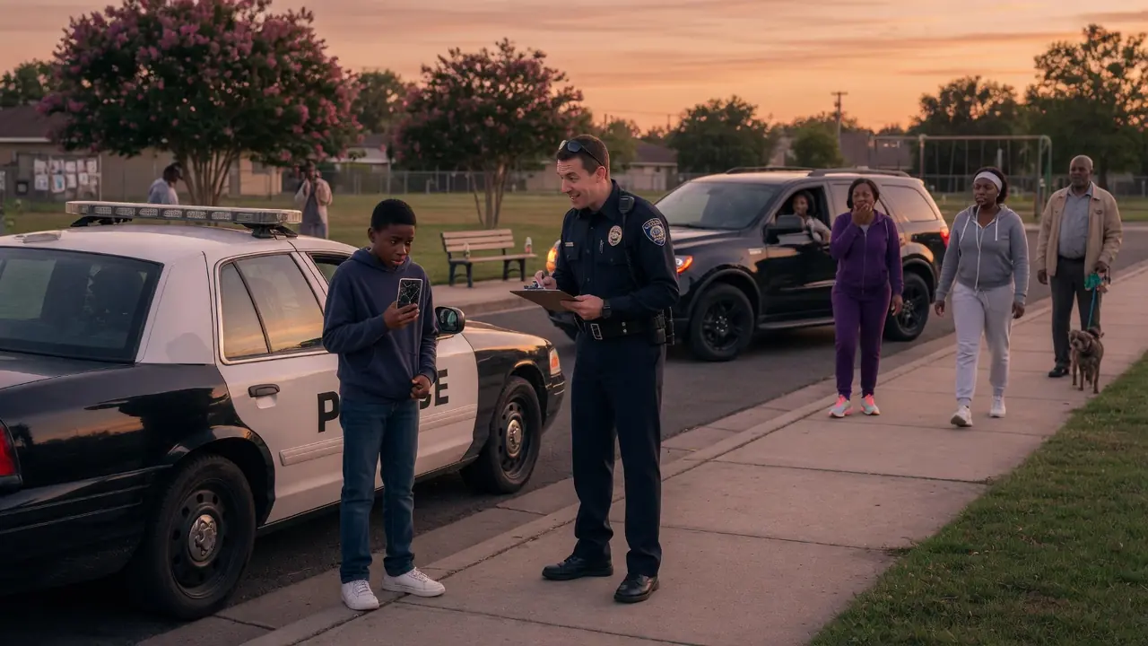 A POLICE OFFICER MOCKED A 12-YEAR-OLD BLACK BOY — THEN HIS FATHER STEPPED OUT OF THE SUV