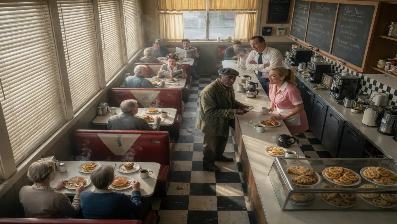 A RICH DINER MANAGER HUMILIATED AN OLD BLACK MAN — THEN THE ENTIRE RESTAURANT LEARNED WHO HE REALLY WAS
