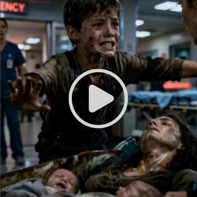 THE BOY WHO PUSHED A RUSTED WHEELBARROW