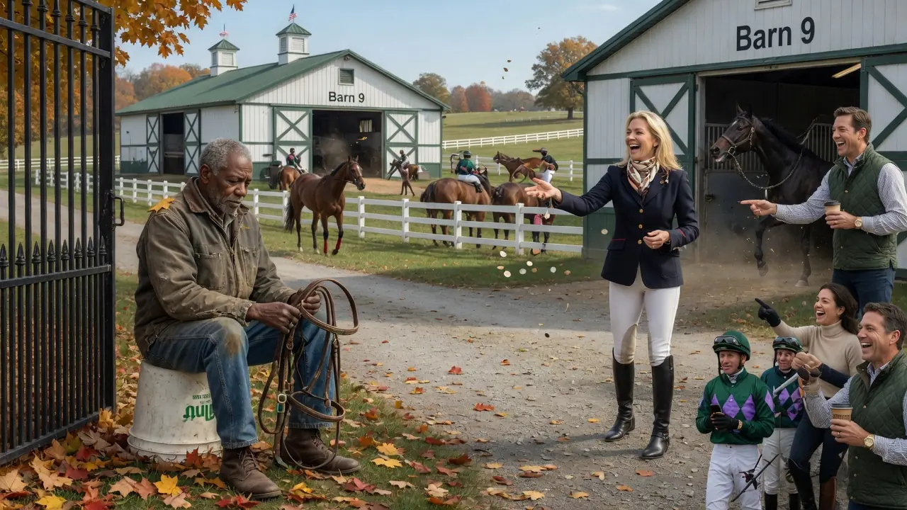 A BILLIONAIRE THREW COINS AT A HOMELESS OLD MAN — THEN THE "KILLER HORSE" RECOGNIZED HIM