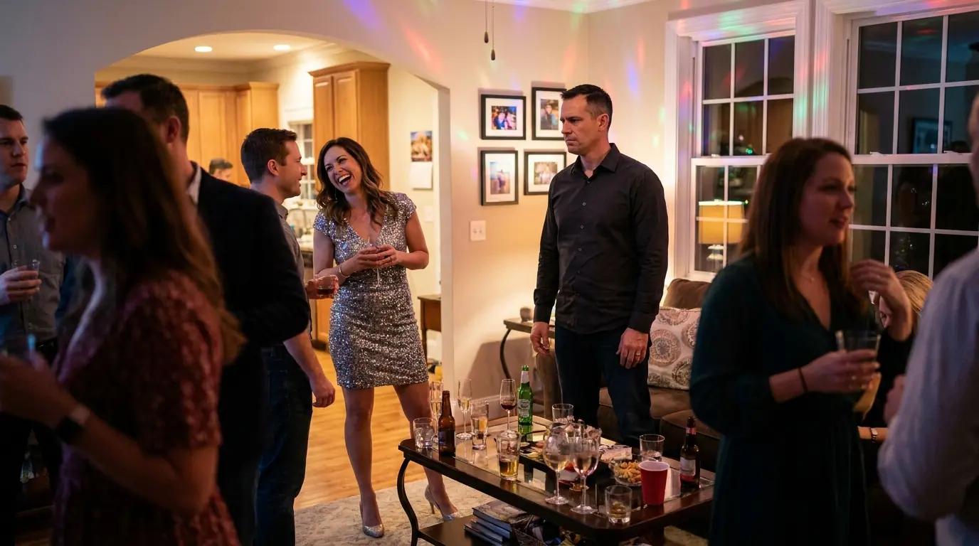 At Our Party I Flirted with Neighbor — And My Stu-pid Husband Tried to Stop Me