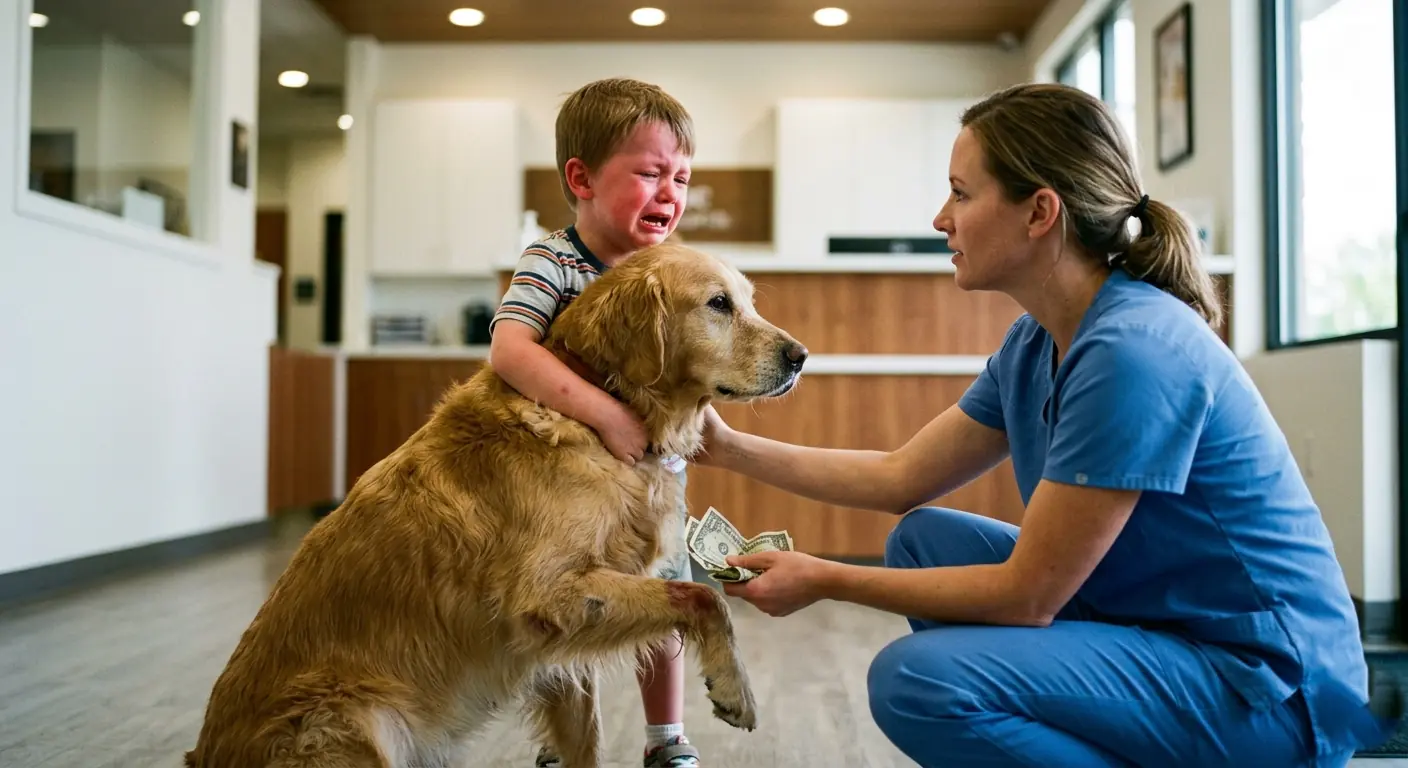A 5-year-old ran two blocks carrying his dog — the vet’s response broke everyone