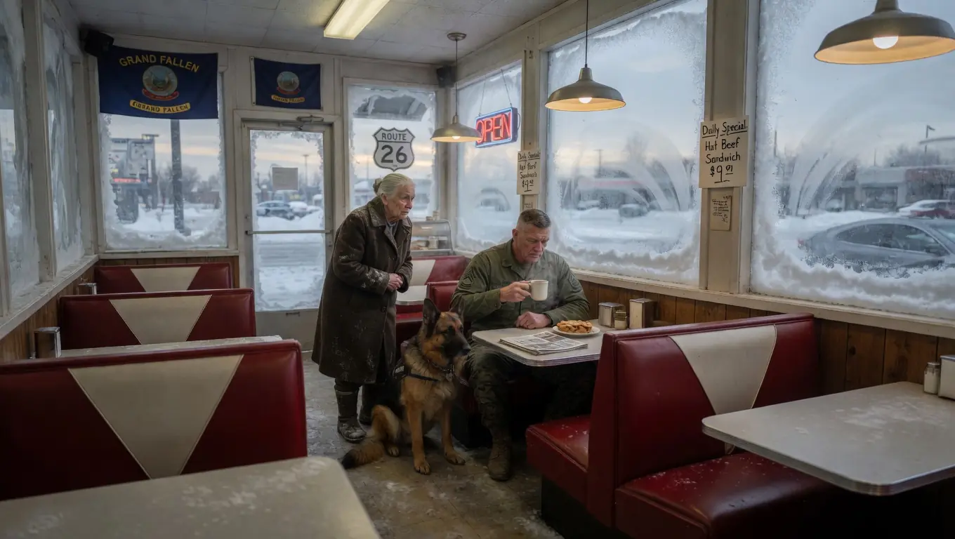 AN 80-YEAR-OLD WOMAN ASKED A MARINE FOR DIRECTIONS — THEN SHE WHISPERED SIX WORDS THAT CHANGED EVERYTHING