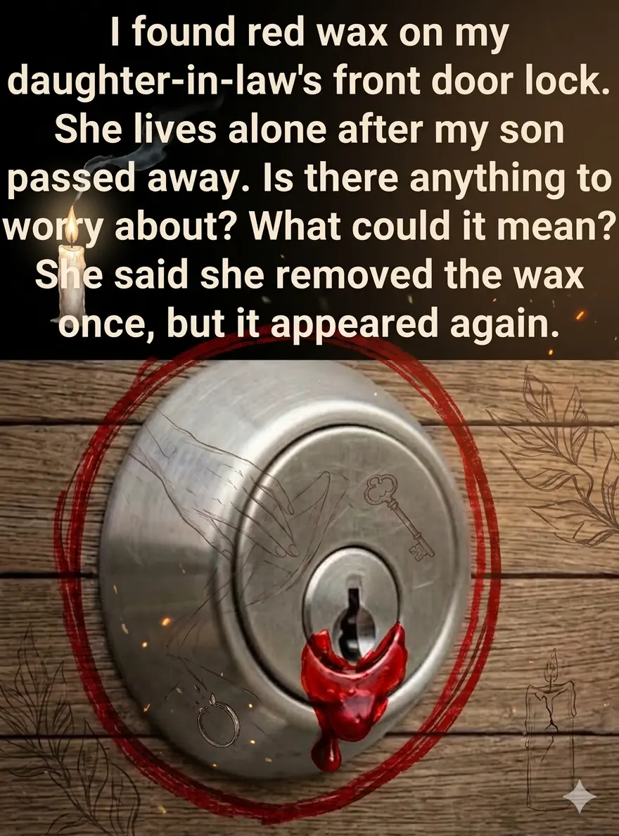 Found Red Wax on Your Door Lock