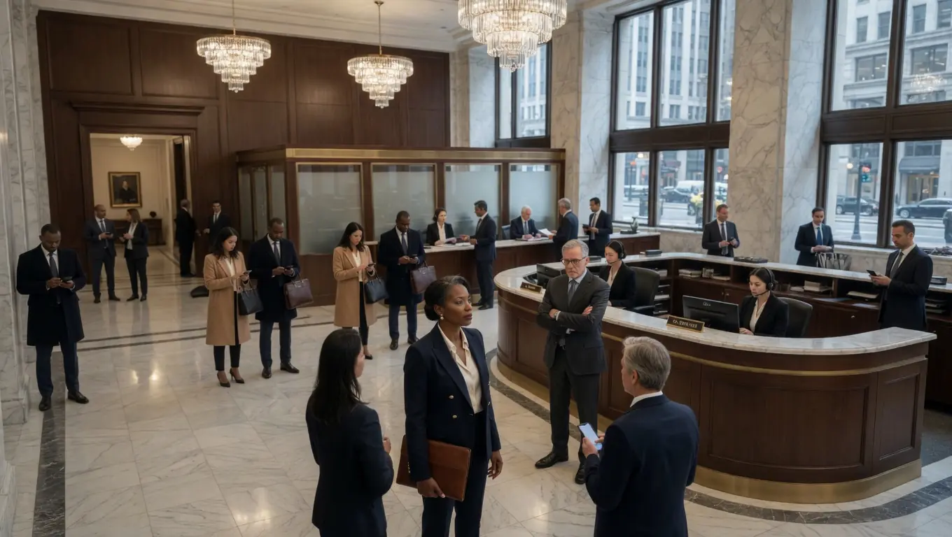 A BANK MANAGER MOCKED A BLACK WOMAN IN HIS LOBBY — THEN HE HEARD HER TALKING TO HIS BOSS