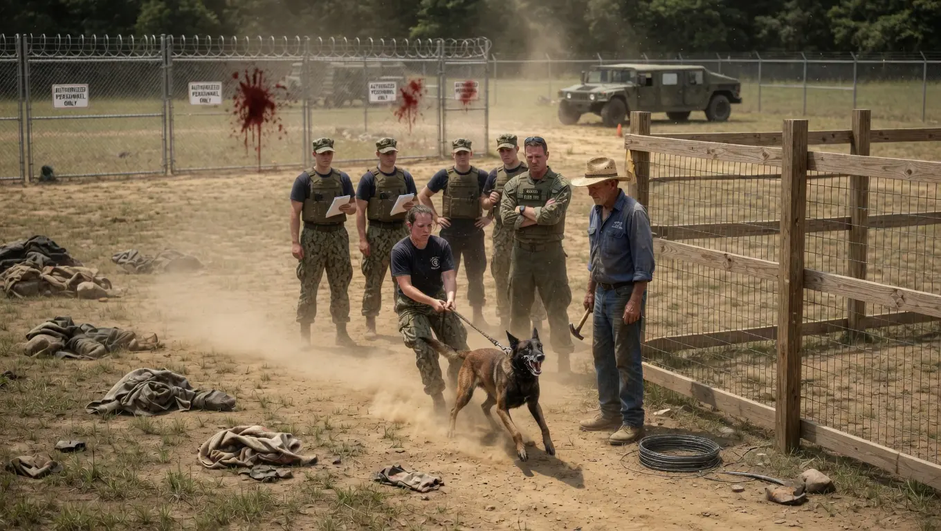 A NAVY COMMANDER CALLED A MILITARY DOG "BROKEN" — THEN AN OLD FARMER SPOKE ONE NAME