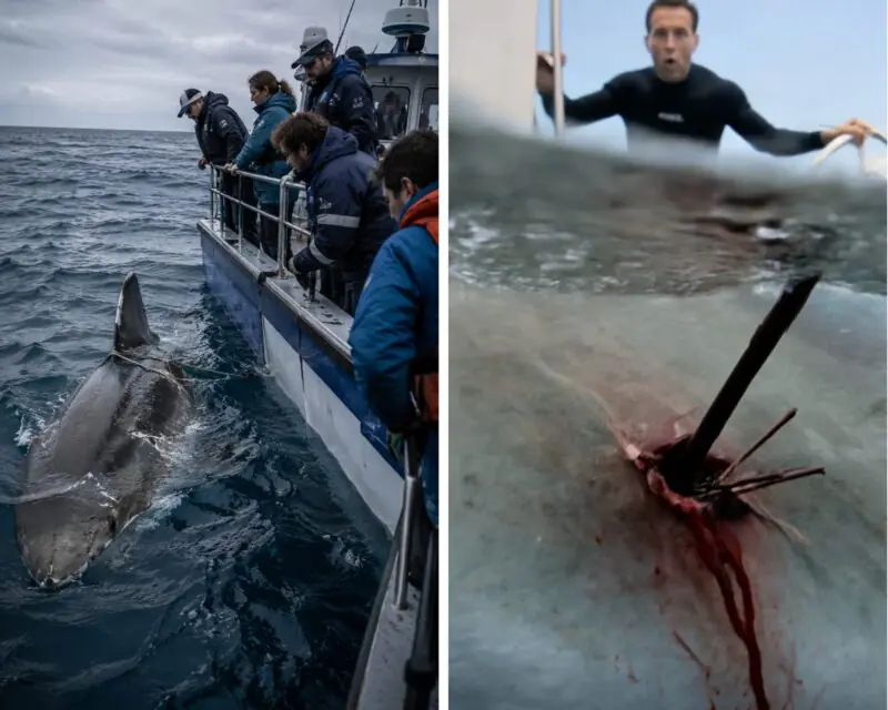 PART 2: The Giant Shark Followed the Diving Boat for Hours… Then the Crew Realized What Was Chasing It