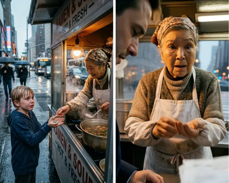 PART 2: The Old Soup Vendor Gave the Crying Boy Free Food… Then a Luxury Restaurant Owner Returned Years Later