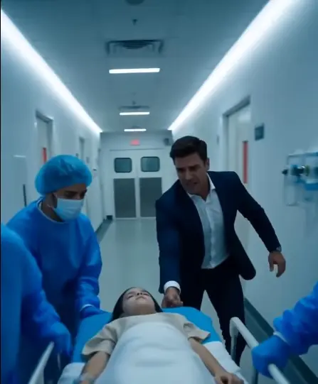 he hospital corridor stretched endlessly ahead