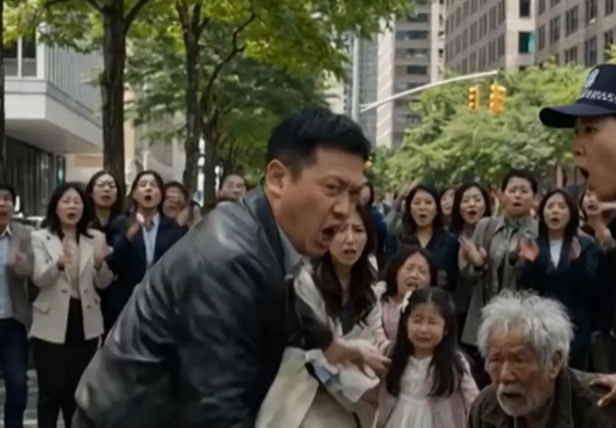 The Old Man Was Thrown to the Ground for Saving a Child. Then the Man in the Black Jacket Raised His Badge.