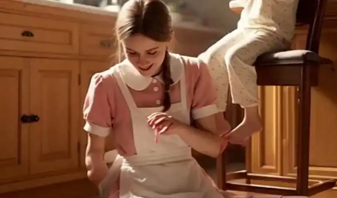 THE LITTLE GIRL WHO WOULDN’T SPEAK FINALLY CRAWLED ACROSS A MARBLE FLOOR FOR THE NANNY WITH ICE CREAM ON HER FACE
