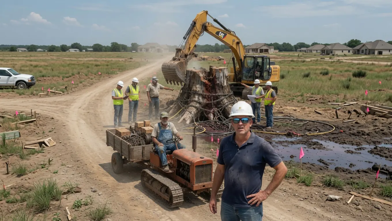A MILLIONAIRE DEVELOPER LAUGHED AT A FARMER'S TRACTOR — THEN THE FARMER LOOKED AT THE STUMP AND SMILED