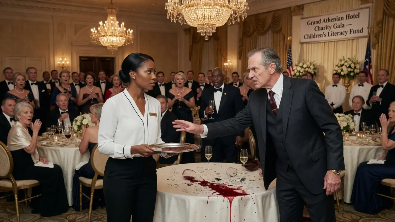 "Fire Her!" CEO Snaps at Waitress Mid-Gala — Then She Flashed a Badge