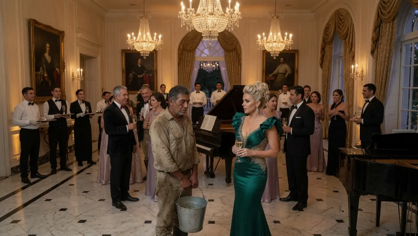 A TEXAS HEIRESS MOCKED A STABLE WORKER IN FRONT OF FIFTY GUESTS — THEN HE TOUCHED THE PIANO