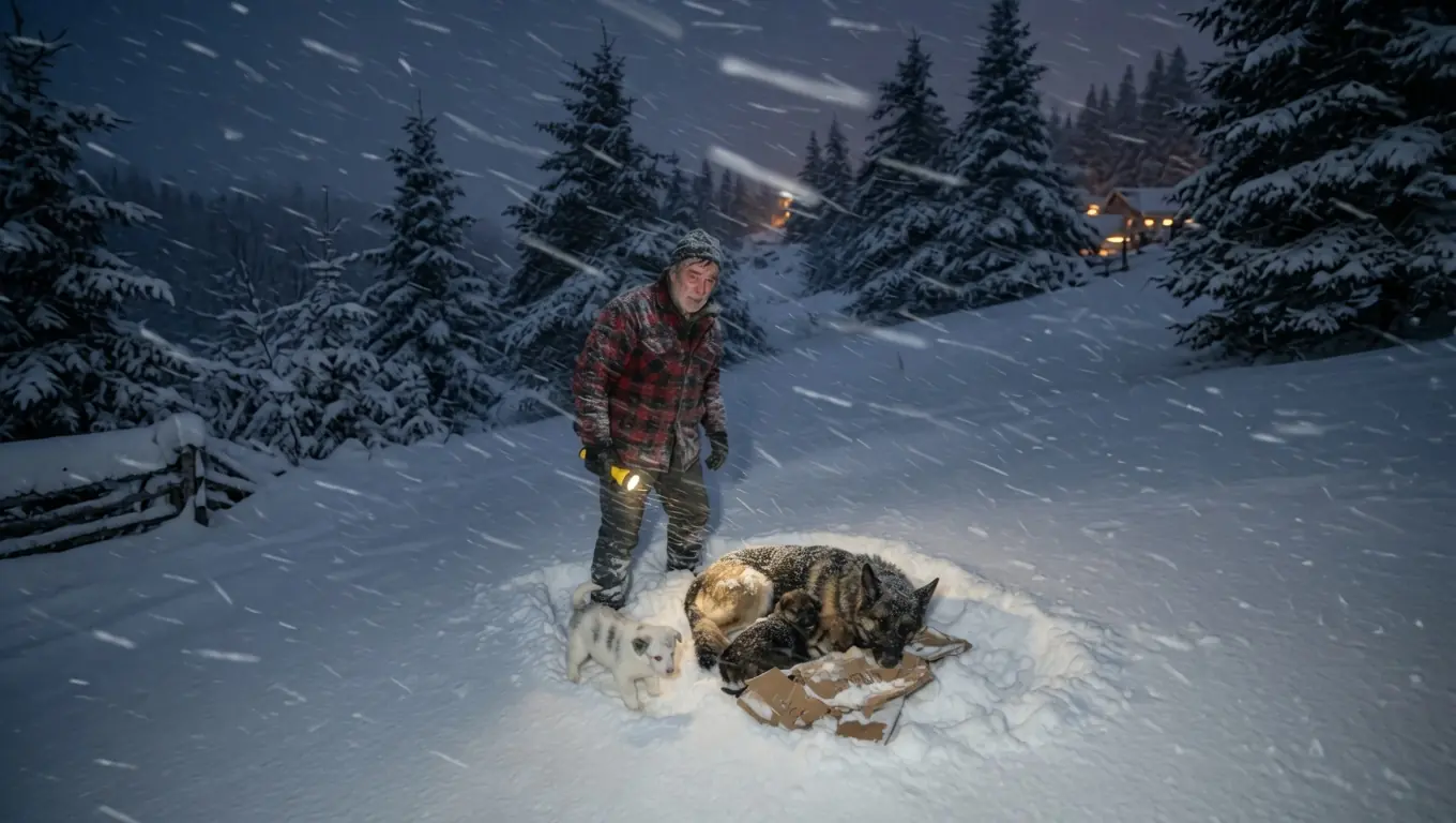 A RETIRED NAVY SEAL HATED GERMAN SHEPHERDS — THEN A FREEZING PUPPY CRAWLED THROUGH THE SNOW TO HIM