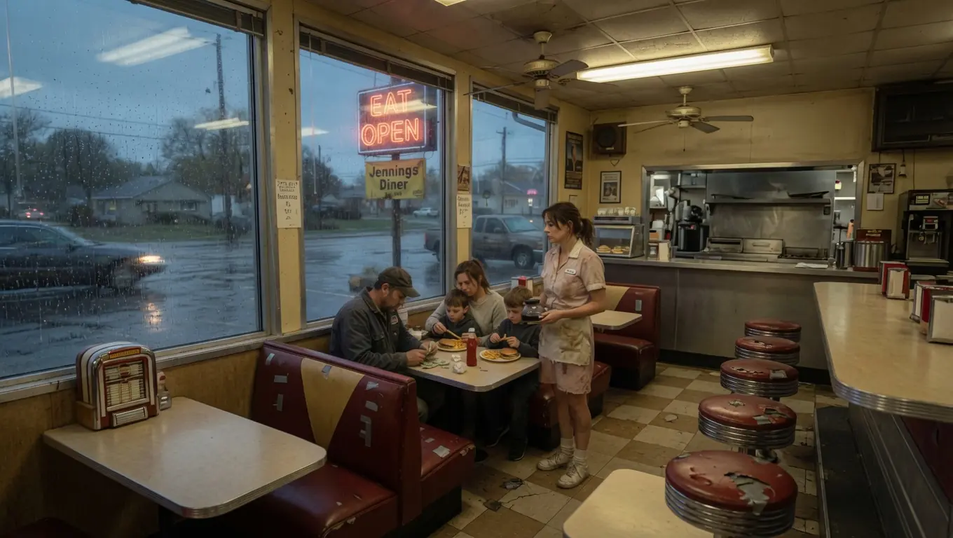 A WAITRESS PAID FOR A STRUGGLING FAMILY’S DINNER — ELEVEN YEARS LATER, A BLACK SUV PULLED UP