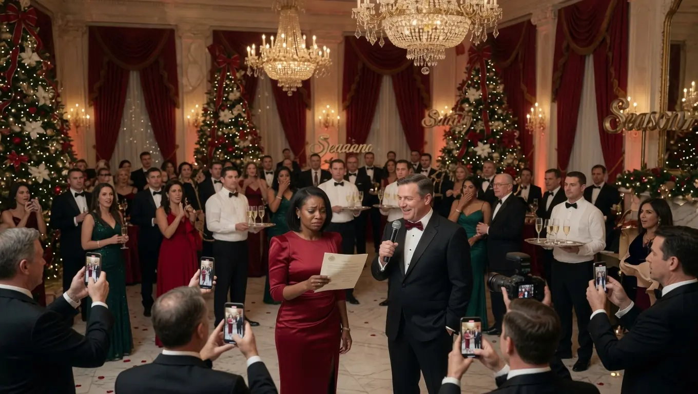 A TECH EXECUTIVE PUBLICLY DIVORCED HIS WIFE AT THE COMPANY CHRISTMAS PARTY — THEN SHE SIGNED THE PAPERS