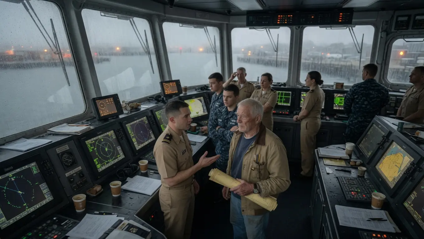 A YOUNG NAVY OFFICER CALLED AN OLD SAILOR “A MUSEUM PIECE” — THEN THE GPS FAILED IN THE FOG