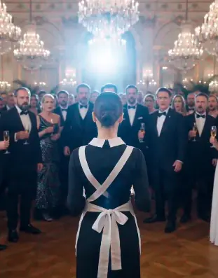 THE MAID SPILLED CHAMPAGNE ON THE WRONG MAN… THEN SOMEONE CALLED HER “YOUR HIGHNESS”