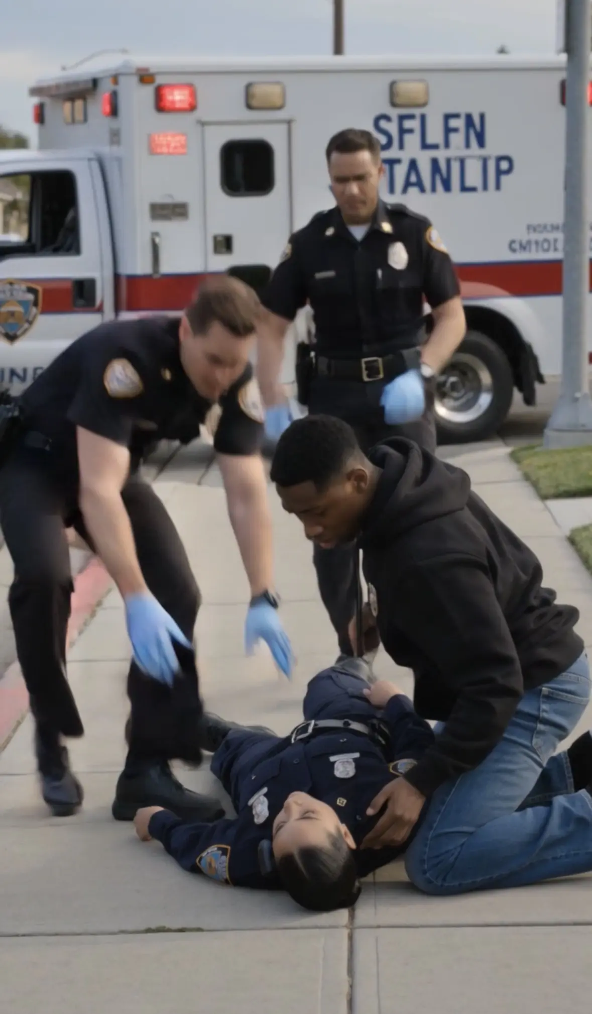 The officer collapsed while escorting him down the street… then she took the stand and told the court what he really…