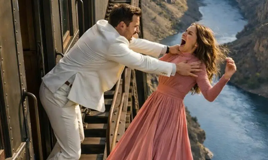 A man pushed his wife from a moving train, wanting to get rid of her and take possession of her property, but he could not even imagine what would happen just a few minutes later