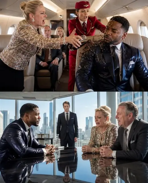 An arrogant lady poured soda all over my documents in first class, threatening to use her husband’s money to destroy my career