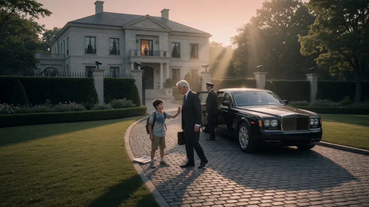 A 10-Year-Old Boy Grabbed A Billionaire's Sleeve... And Saved His Life