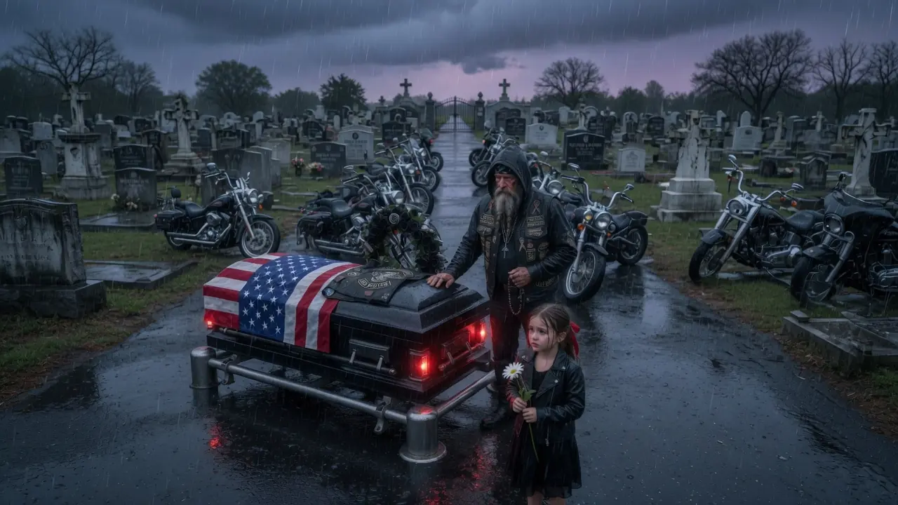 A Little Girl Kept Showing Up At Biker Funerals... Then A Veteran Finally Followed Her
