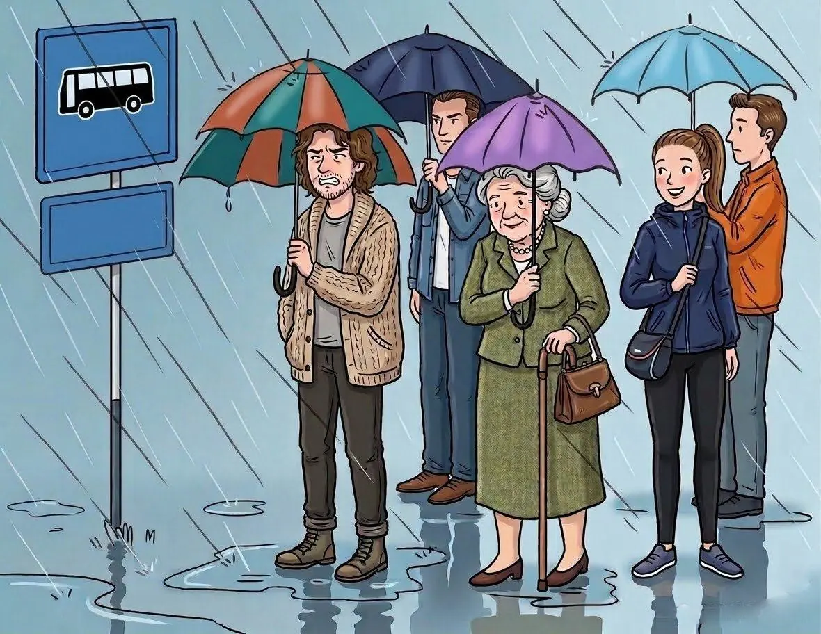Can you find the mistake in this rainy day puzzle?