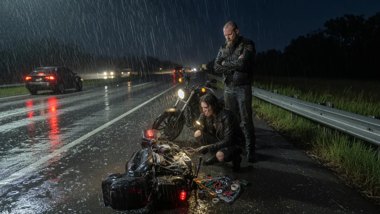 She Helped a Crying Biker — She Didn’t Know He Was a Hells Angels Captain