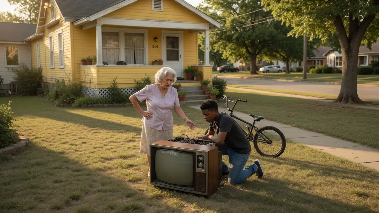 Kind Black Boy Helps Old Woman Fix Her TV — Next Day, She Brings Police to His Door
