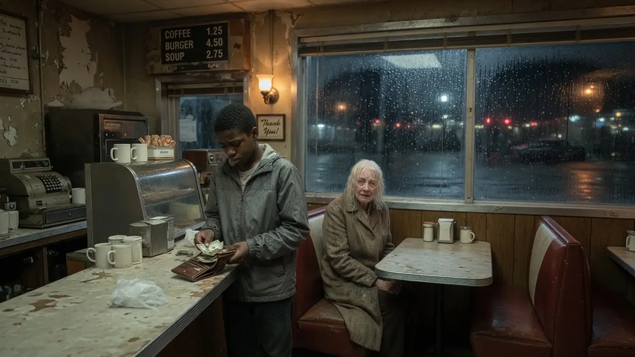 Poor Boy Paid for Hungry Old Woman's Meal — Next Day, Billionaire Knocked on His Door