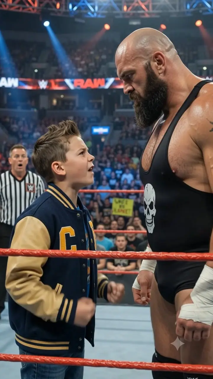 A 10-year-old boy challenged the most dangerous professional wrestler in the country