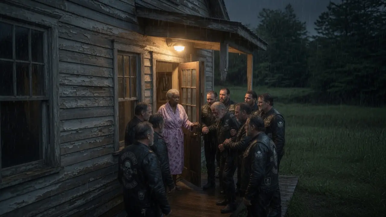Black Grandma Saved 8 Hells Angels in a Storm — Next Day 100 Bikers Changed Her Life