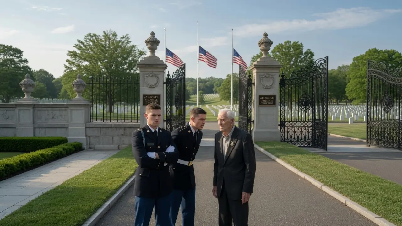 An Army Guard Tried To Throw An Old Man Out Of Arlington... Then A Four-Star General Arrived