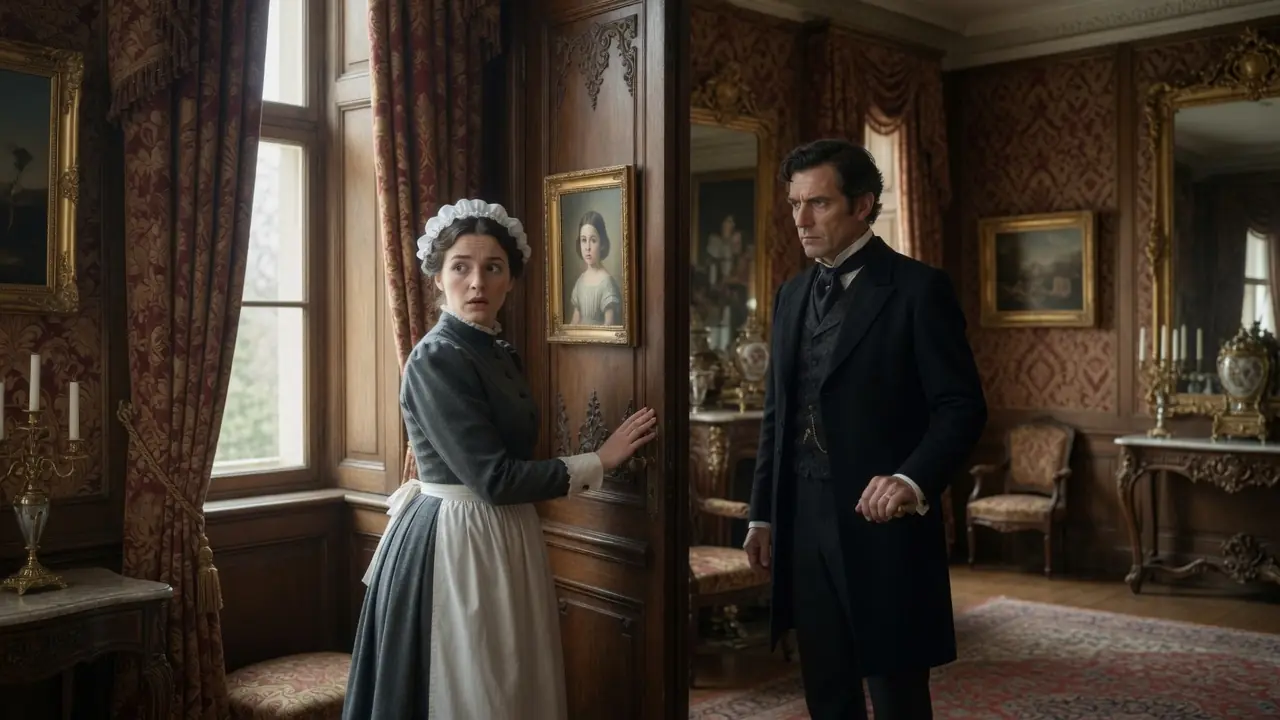 "Impossible!" The Maid Froze Before Her Childhood Portrait In The Duke'S Private Chambers