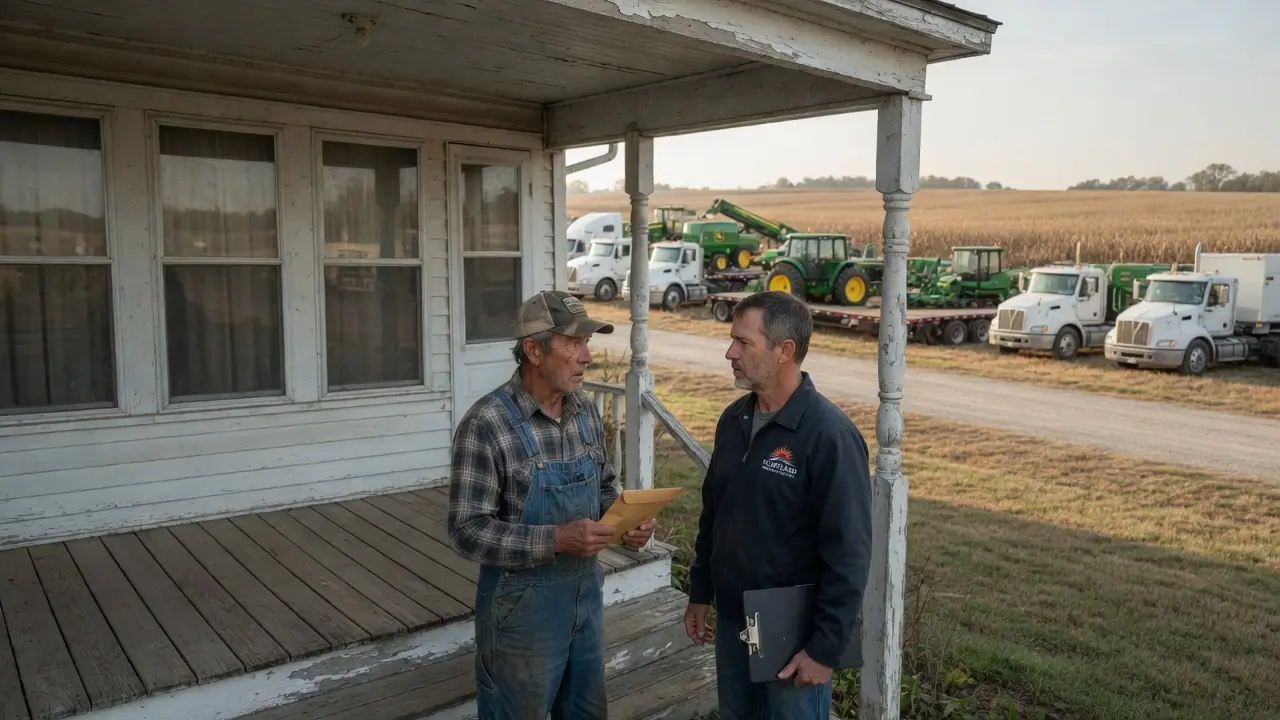 100 John Deeres Arrived at a Poor Farmer’s Land — Then Froze When Read The Note