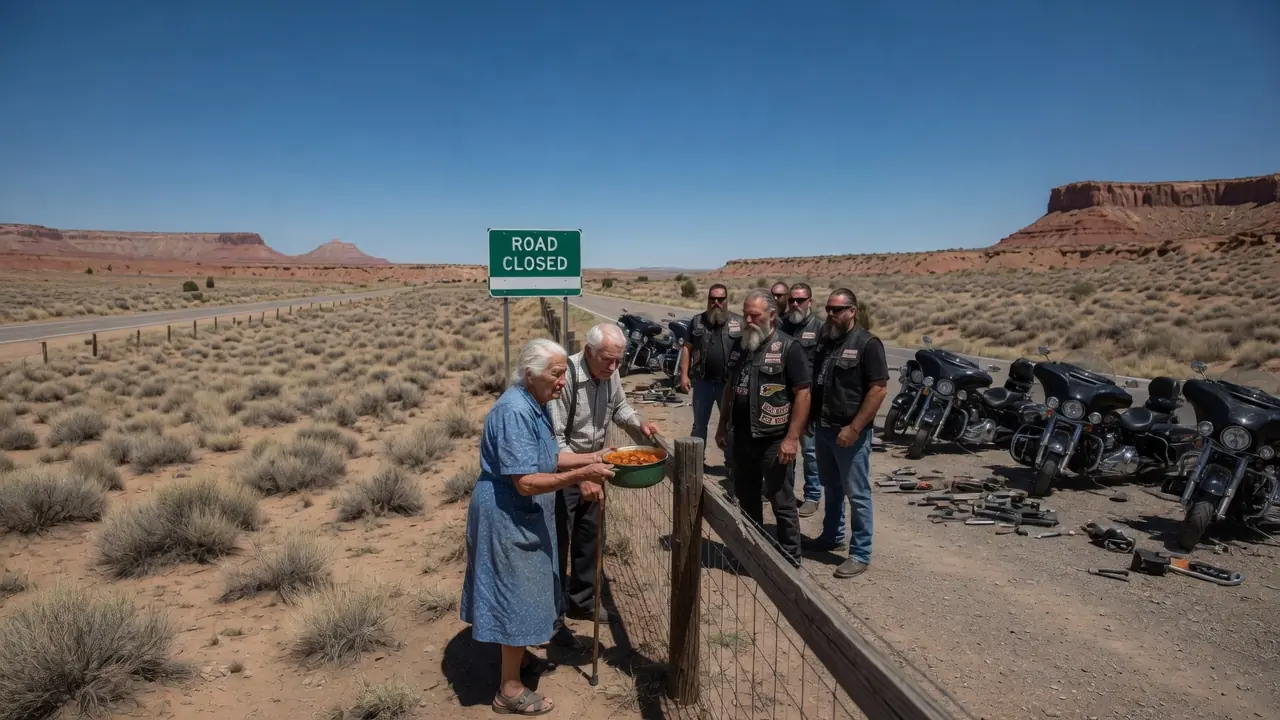 An Elderly Couple Fed Stranded Bikers — Hells Angels Riders Returned