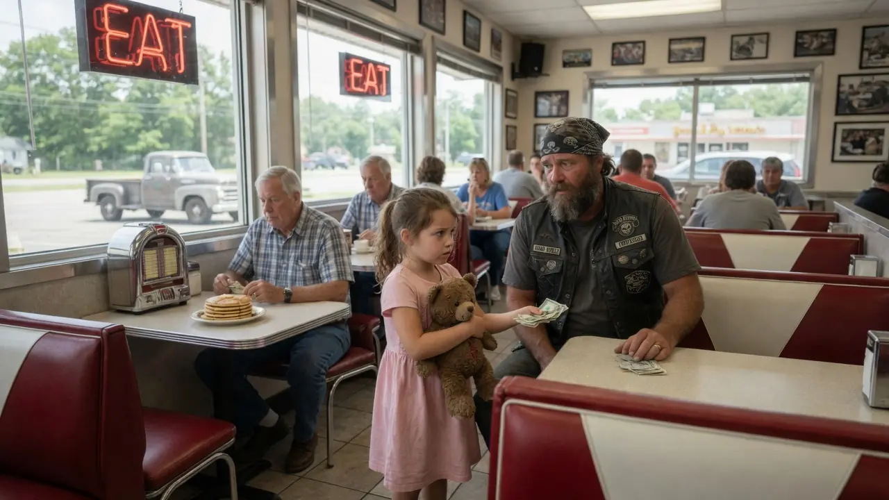 "I Saved $23 to Buy Mommy Back" Girl Told Biker — She Didn't Know He Was a Hells Angel