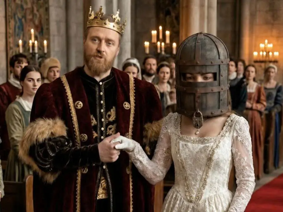 The King Locked an Iron Helmet on His Daughter’s Head Until Her Wedding Day — When It Was Finally Removed, the Entire Palace Froze in Horror